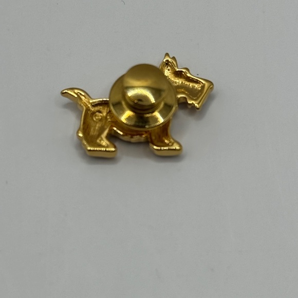 Swarovski crystal encrusted Terrier dog pin. Vintage Scotty dog brooch. - Picture 3 of 6